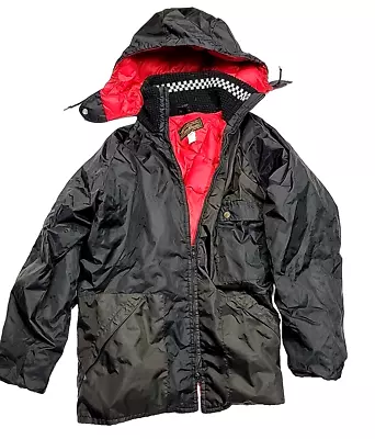 Eddie Bauer Goose Down Quilted Zip Off Hood Puffer Jacket Men's Large • $58