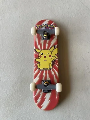 $50 • Buy Rare Vintage 90s X-Concepts Nintendo PIKACHU POKEMON Mini Skateboard Fingerboard