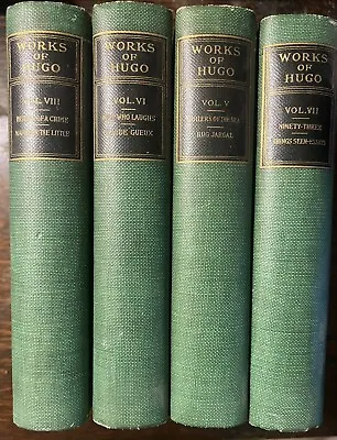 Works Of Victor Hugo /Limited Edition  De Luxe  Late 1800s/Partial Set/4 Volumes • $250