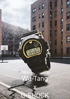 Casio G-Shock Wu-Tang Clan Watch GM6900WTC22-9 Limited Edition Rare Black Yellow • $450