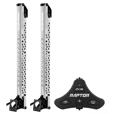 Minn Kota Raptor 8' Shallow Water Anchor Pair W/Footswitch Silver • $3379.80