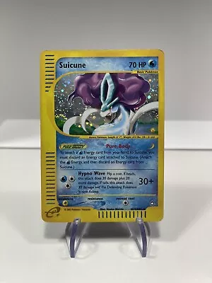 Pokemon TCG Suicune Aquapolis WoTC H25/H32 Holo Rare (Swirl) • $69.99