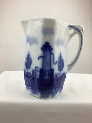 Vintage Delft Blue & White Eggshell Porcelain Creamer Pitcher • $3.95