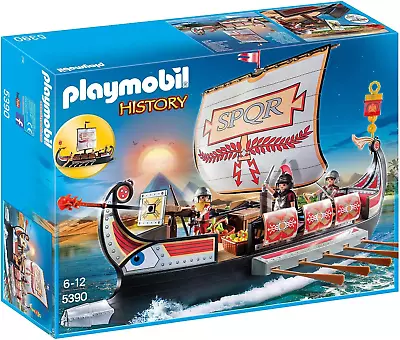 £43.11 • Buy Playmobil History 5390 Roman Warriors' Ship, Floats On Water, Toy For Ages