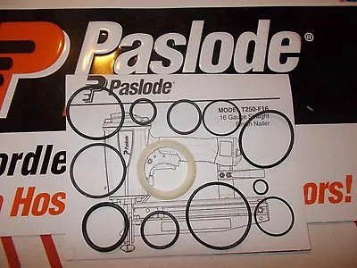 Paslode Finish Nailer # 500970 T250-F16 O-Ring Kit + Cylinder Seal 402725 • $15