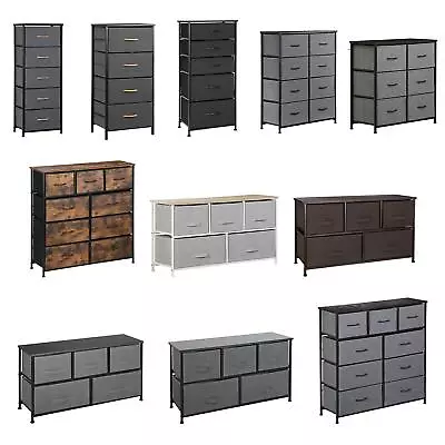 4/5/6/8/9 Drawers Dresser Fabric Chest Of Drawers Storage Tower  For Living Room • $48.58