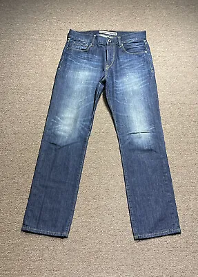 Express Kingston Jeans Mens 31 Blue Denim Straight Leg Pants Cotton Casual 31x32 • $18.71