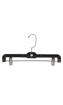 14 Inch Black Plastic Skirt And Pants Hangers - Pack Of 20 • $24