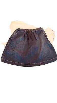 Marks And Spencer Size 10 Denim Aline Skirt • £4.88