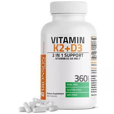 Vitamin K2 (MK7) W/ D3 Bone & Heart Health Non GMO & Gluten Free Easy To Swallow • $9.97