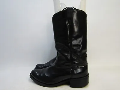 Acme Mens Size 11 D Black Leather Western Cowboy Boots • $106.10