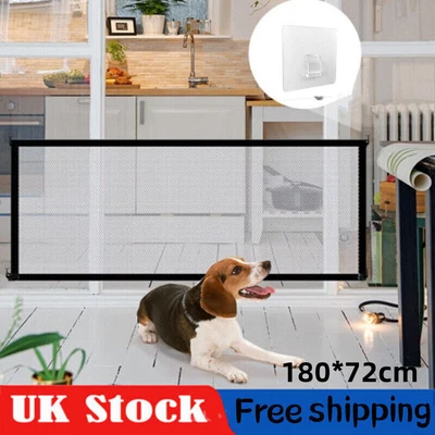 £7.50 • Buy Portable Folding Dog Pet Magic Gate Safety Guard Toddler Baby Stair Isolation 