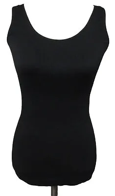 Marilyn Monroe Brand Black Fitted Stretch Form Fitting Tank Top Women's Size XL • $9.99