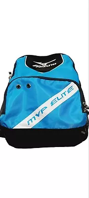 Mizuno MVP Elite Sports  Backpack Blue/Black Athletic Bag Shoes & Bottle Pockets • $29