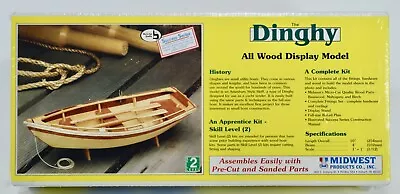 Midwest Products The Dinghy Wood Model Boat #950 - New Sealed • $49.99