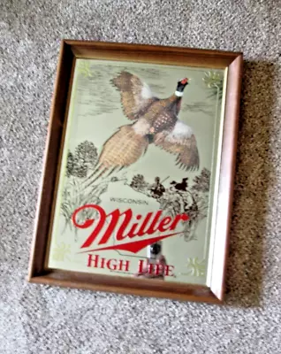 Miller High Life Sportsman Series  Wisconsin Pheasant Mirror First Edition • $69.99