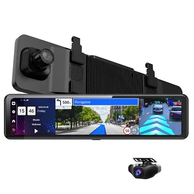 FHD 1080P Android 8.1 4G Car Rearview Mirror DVR Camera Dual Lens Video Recorder • $159.20