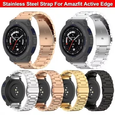 Replacement Stainless Steel Strap Watchband For Amazfit Active Edge Smart Watch • $20.46