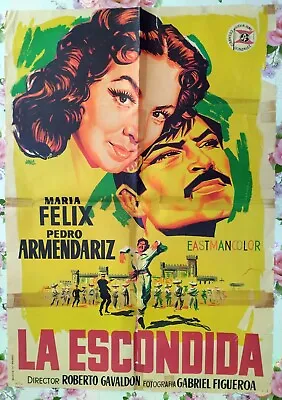 MARIA FELIX  LA ESCONDIDA  Original Spanish Movie Poster • $19.99