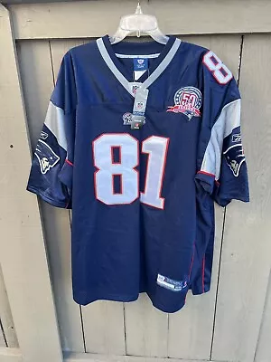 Vintage New England Patriots Aaron Hernandez #81 NFL Reebok NWT Jersey Size 56 • $1000