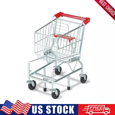 Toy Shopping Cart With Sturdy Metal Frame Pretend Play Realistic Kid-sized New • $96.89