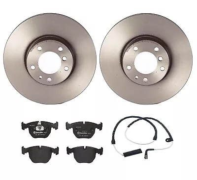 Brembo Front Brake Kit Disc Rotors Low-Met Pads & Sensor For BMW E38 740i 740iL • $254.95