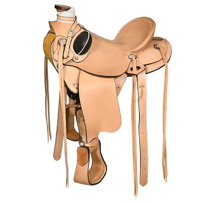 96BH Western Horse Wade Saddle American Leather Ranch Roping Tan • $594.95