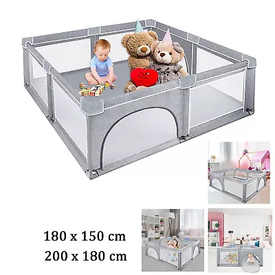 Large Baby Playpen Portable Kids Activity Centre Safety Play Yard  Meet UK Rule • £34.90