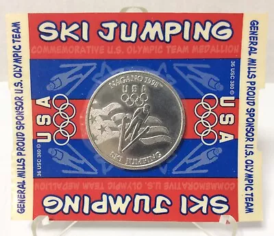 1998 U.S. Olympic Team SKI JUMPING Commemorative Medallion - General Mills NEW! • $5.95