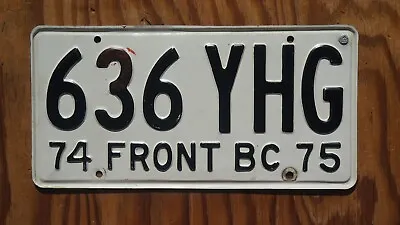 One Or More - 1974 1975 Front BC Baja California Mexico License Plate • $19.99