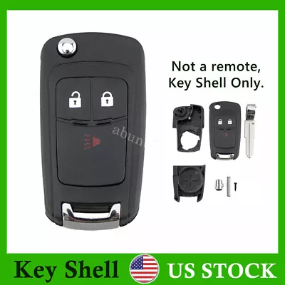 For 2012 2013 2014 2015 2016 Chevrolet Spark 3 Button Flip Fob Key Shell Case • $9.89