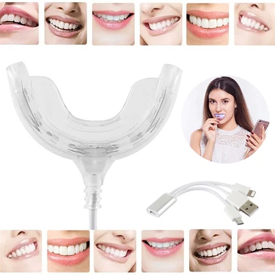 $16.69 • Buy Teeth Whitening Light Dental Lamp 3 In 1 Charging Adapter 16 LED Accelerator WA