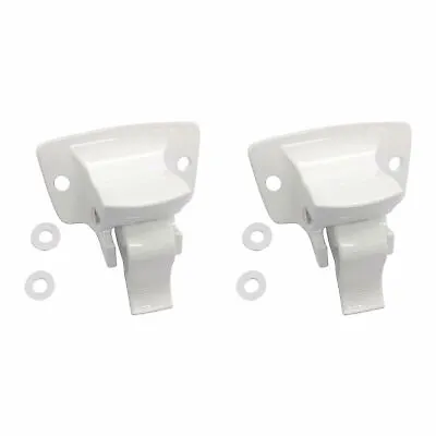 For RV A&E Awning Lower Mounting Bracket 3314067.004B White (Set Of 2) • $21.67