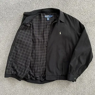 £58 • Buy Mens Ralph Lauren Harrington Jacket Tartan Black Medium