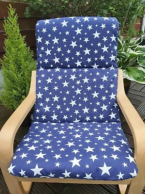 Ikea Poang Kids Chair Cover Slipcover Replacement Cover Cushion Washable • £22