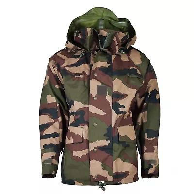 Genuine French Army Waterproof Trilaminate Jacket CCE Camo Hooded Rain Parka NEW • $64.83