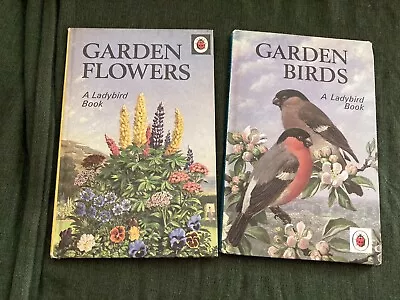 Vintage Ladybird Books X 2Nature -Garden Birds & Flowers Good Con • £6