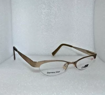 New Cw Bliss Kenmark Chic Stainless Steel Eyeglasses Glasses Frames 49-18-135 • $74.99