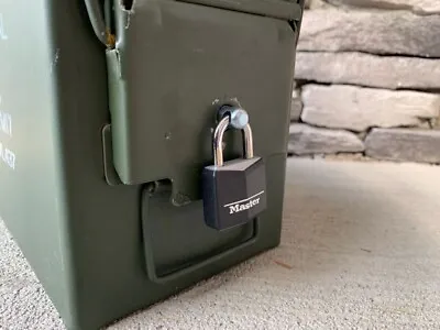  Ammo Can Locking Pin Security Lock For 50 Cal Fat 50 Etc Ammunition Box • $9.99