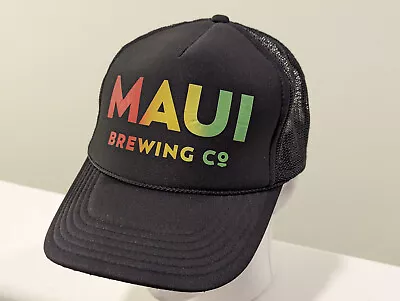 Maui Brewing Co Hat Adult Black Trucker Beer Hawaii SnapBack Foam Front IPA Mesh • $28.50