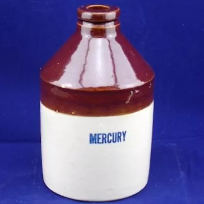 Vintage Mercury Stoneware Crock Jug • $30