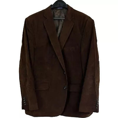 Stafford 46R Corduroy Dark Brown Cotton Blazer Sport Coat Jacket • $46