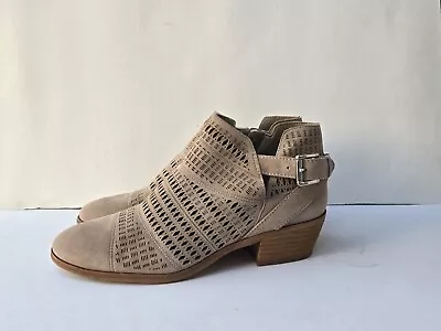 Vince Camuto Paavani Leather Upper Buckle Zip Boho Breathable Ankle Boots Sz-8.5 • $24