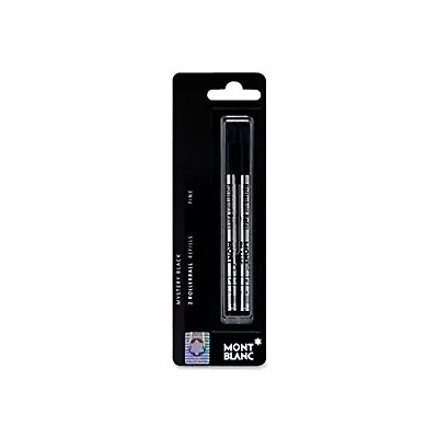 Montblanc - Rollerball Pen Refill Fine Pt 2/PK Black Sold As 1 Package M... • $29.62