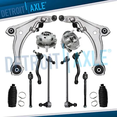 Front Lower Control Arms Wheel Hub Sway Bars Tierods For 2009-2014 Nissan Maxima • $274.50