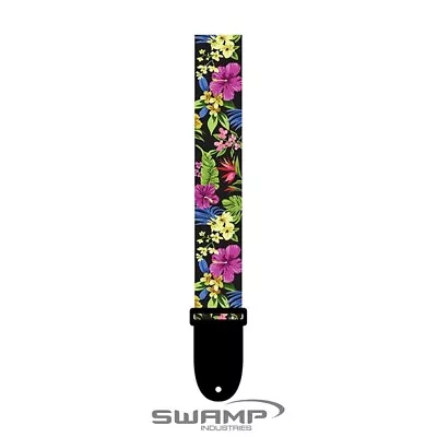 $25.99 • Buy Perri's 1.5  Ukulele Strap With Leather Ends - Multi-Coloured Luau Design