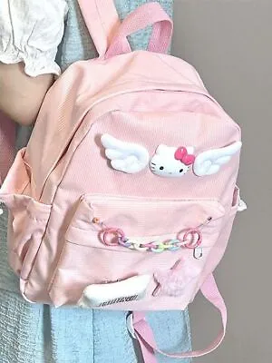 Hello Kitty Girl Backpack School Cute Sweet Elementary Middle School  Schoolbag • $40.69