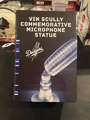 Vin Scully “ring Of Honor” Commemorative Microphone Statue (new Never Opened) • $54.99