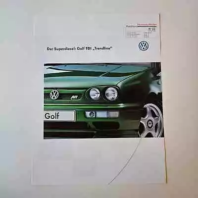 ✅ VW Golf Mk3 TDI Trendline Edition Brochure Votex ABT Tuning FREE SHIPPING ✅ • $49