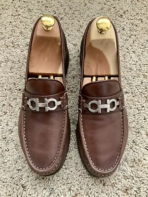 Salvatore Ferragamo Gancini Loafers Mens 9 • $169